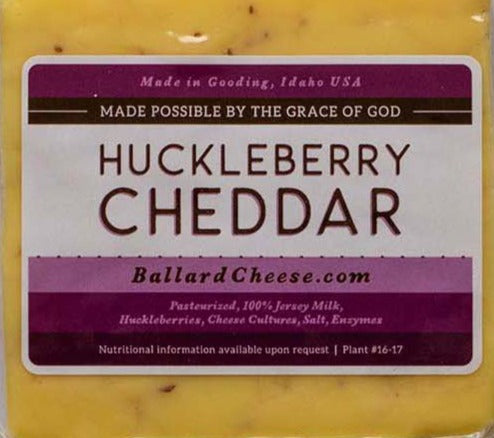 Ballard Huckleberry Cheddar Cheese