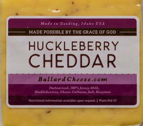 Ballard Huckleberry Cheddar Cheese