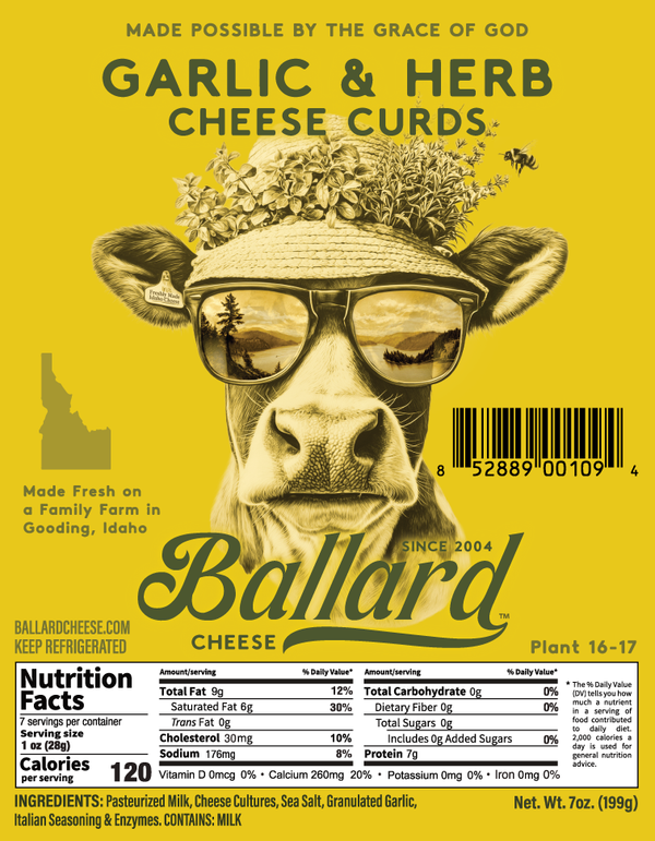 Ballard Garlic & Herb Cheese Curds
