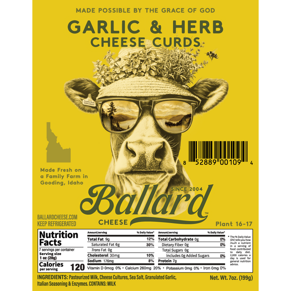 Garlic Herb Cheese Curds