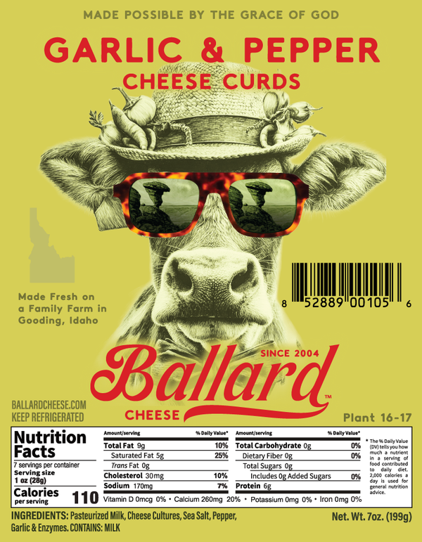 Ballard Garlic & Pepper Cheese Curds