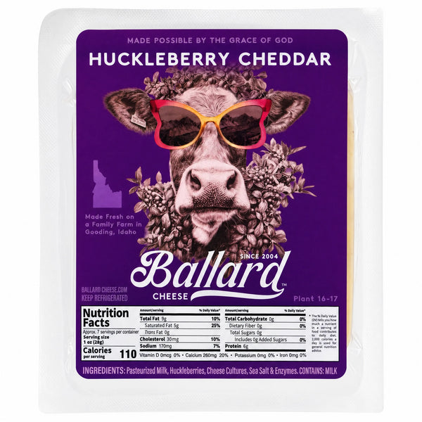 Ballard Huckleberry Cheddar Cheese